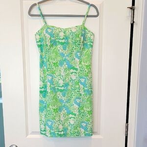 Lilly Pulitzer Mccallum Limeade It's a Zoo Dress Size 6